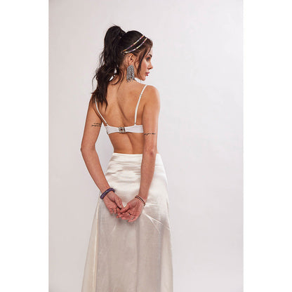 Realm By Vaishali Grey Elliana Rhinestone Embellished Bralette