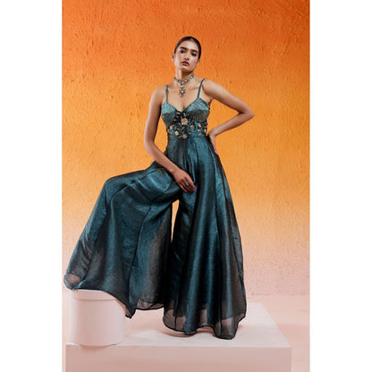 Redpine Designs Teal Blue Jumpsuit