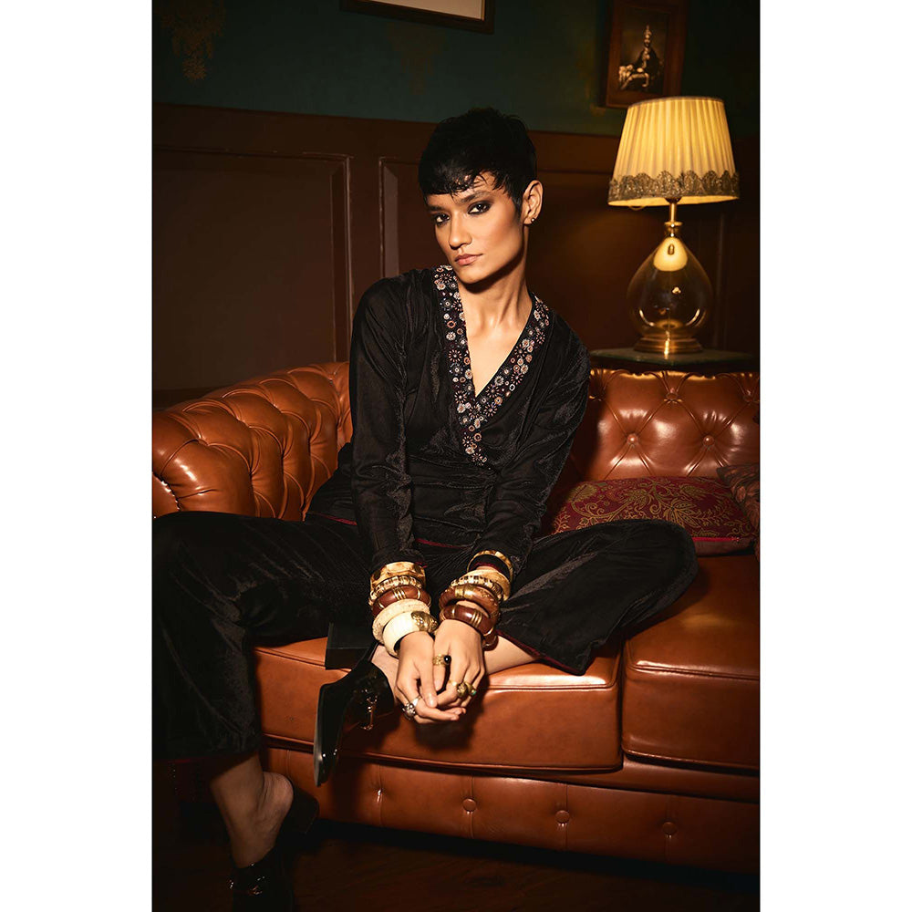 REETI ARNEJA Black Enigma Jumpsuit