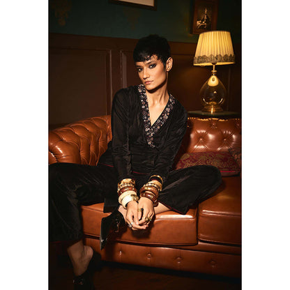 REETI ARNEJA Black Enigma Jumpsuit