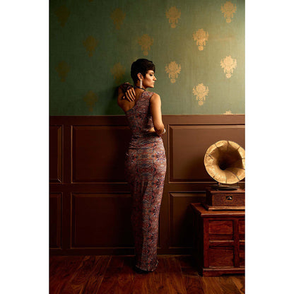 REETI ARNEJA Multi-Colour Prism Drape Gown