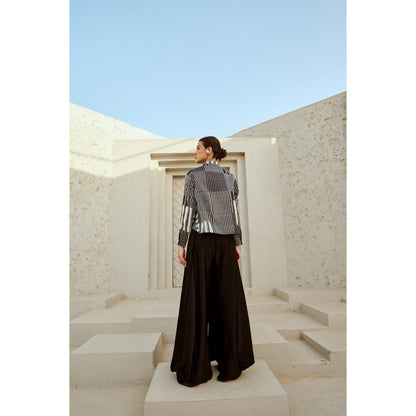 RENASCI Black Printed Stria Shirt