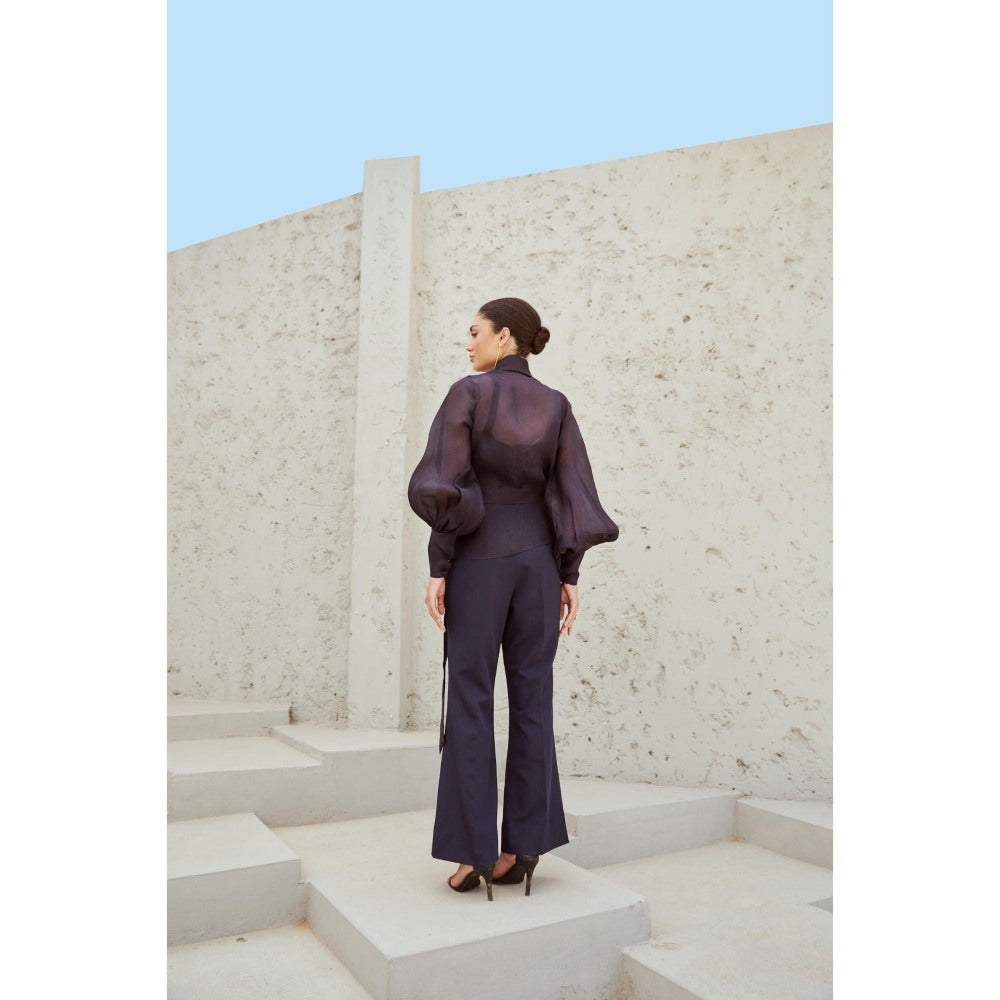 RENASCI Black Embellished/Sequined Celestial Top