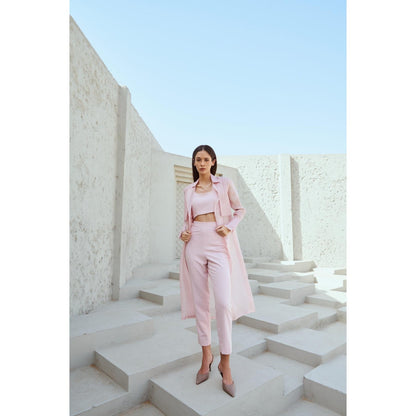 RENASCI Pink Solid/Plain Ripples Trench