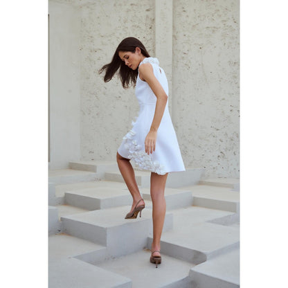 RENASCI White Floral Alice Dress