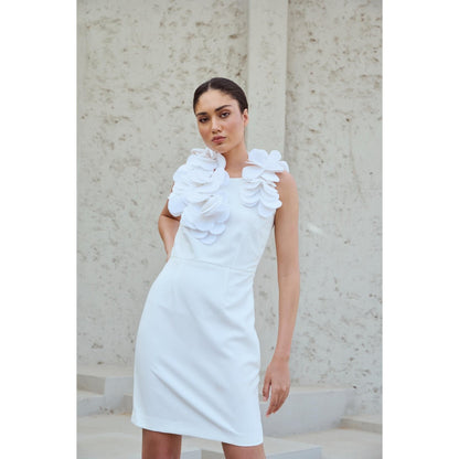 RENASCI White Floral Floretta Dress