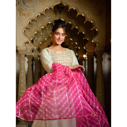 Rhapsody Jaipur Powder Blue Gotapatti Skirt (Set of 3)