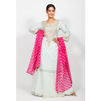 Rhapsody Jaipur Powder Blue Gotapatti Skirt (Set of 3)