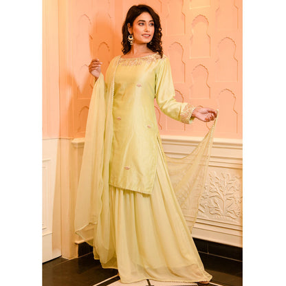 Rhapsody Jaipur Green Rose Gotapatti (Set of 3)