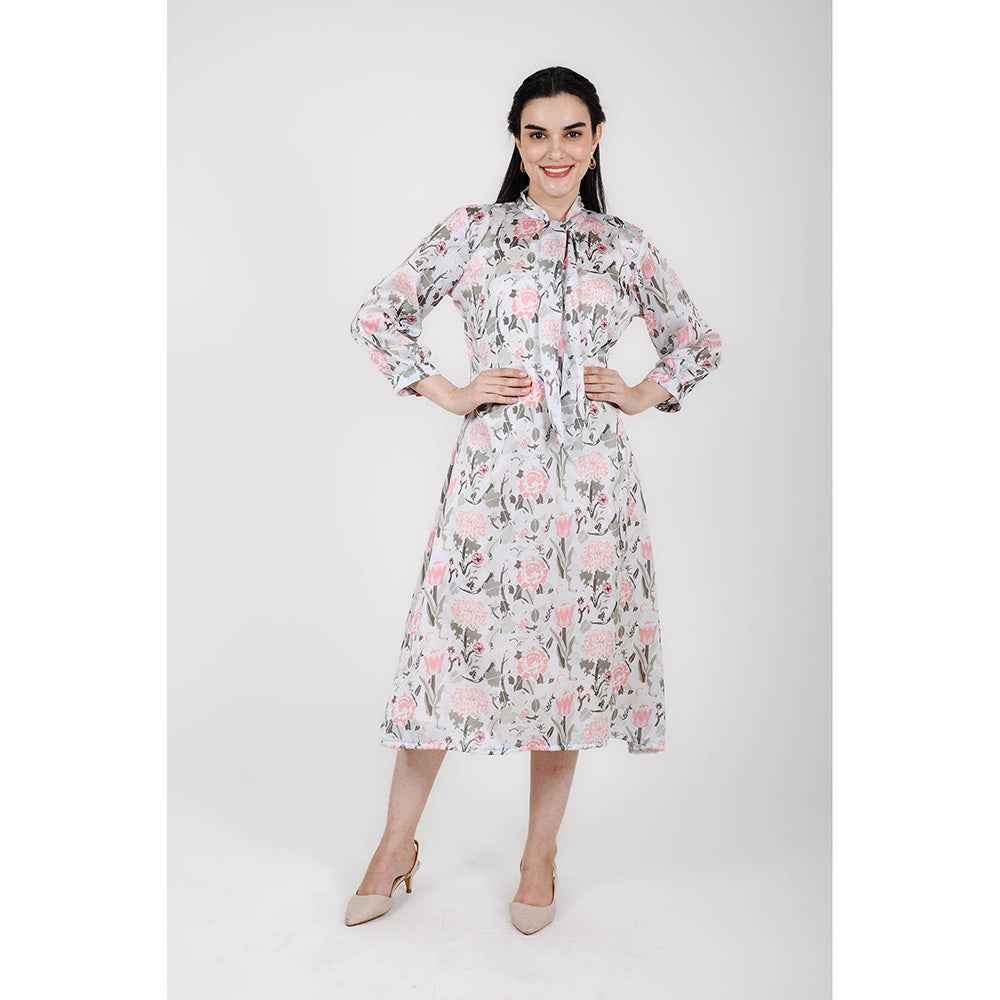 Rhapsody Jaipur Multi Colour Floral Printed Dress