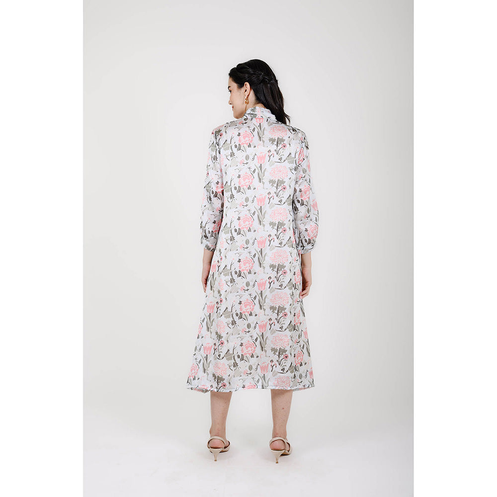 Rhapsody Jaipur Multi Colour Floral Printed Dress