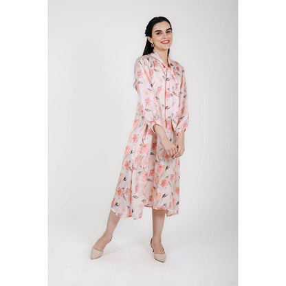 Rhapsody Jaipur Multi Colour Petunia Printed Dress