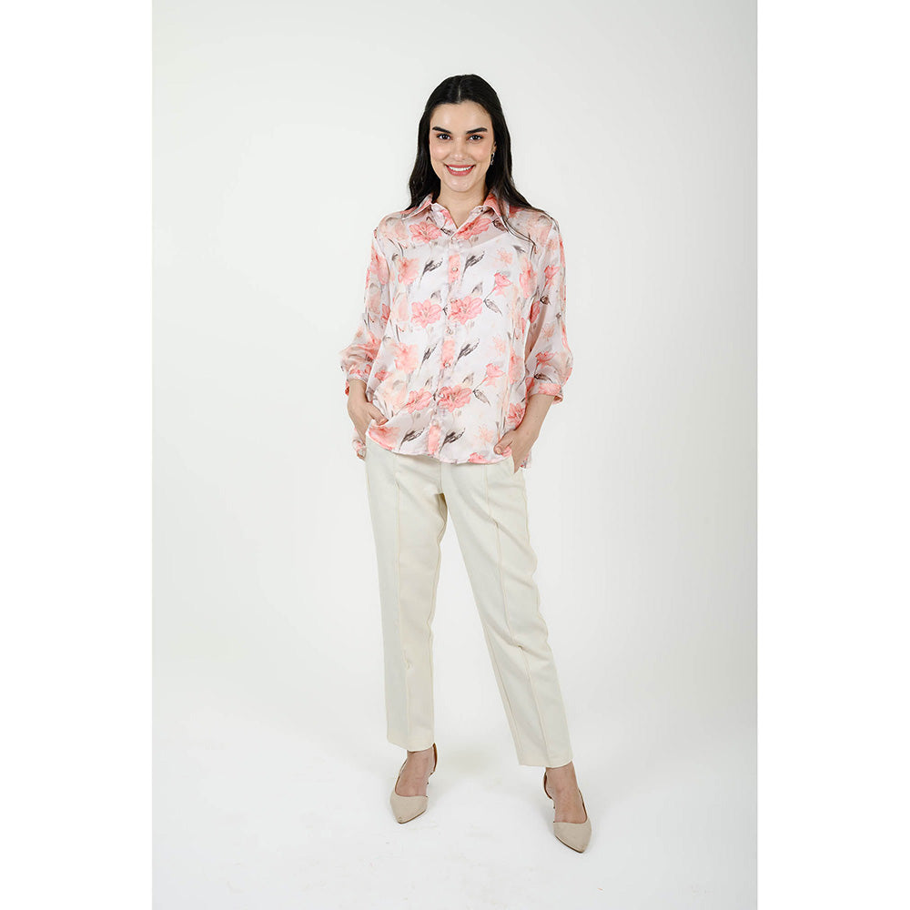 Rhapsody Jaipur Multi Colour Petunia Printed Shirt