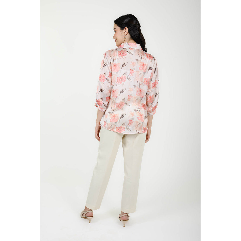 Rhapsody Jaipur Multi Colour Petunia Printed Shirt