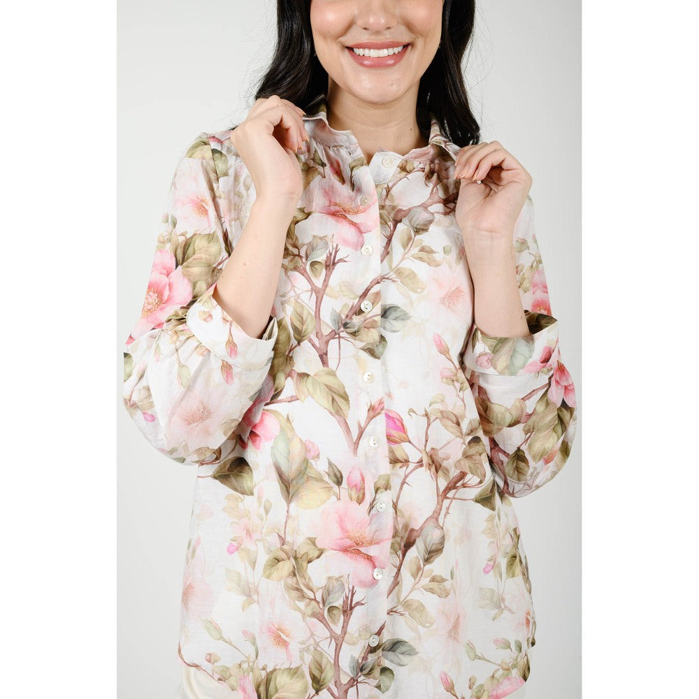 Rhapsody Jaipur Multi Colour Printed Blume Shirt