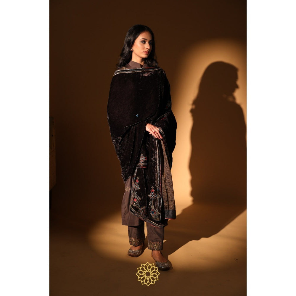 Rhua India Brown Zeba Dushala Dupatta