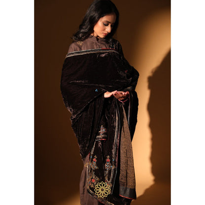 Rhua India Brown Zeba Dushala Dupatta