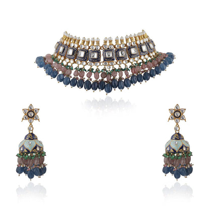 RIANA JEWELLERY Multi-Color Necklace Set