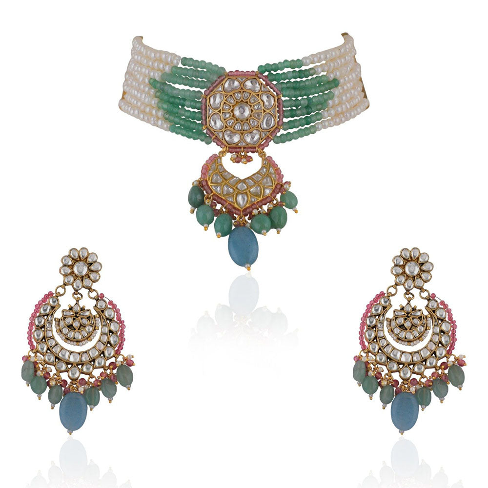 RIANA JEWELLERY Multi-Color Necklace Set