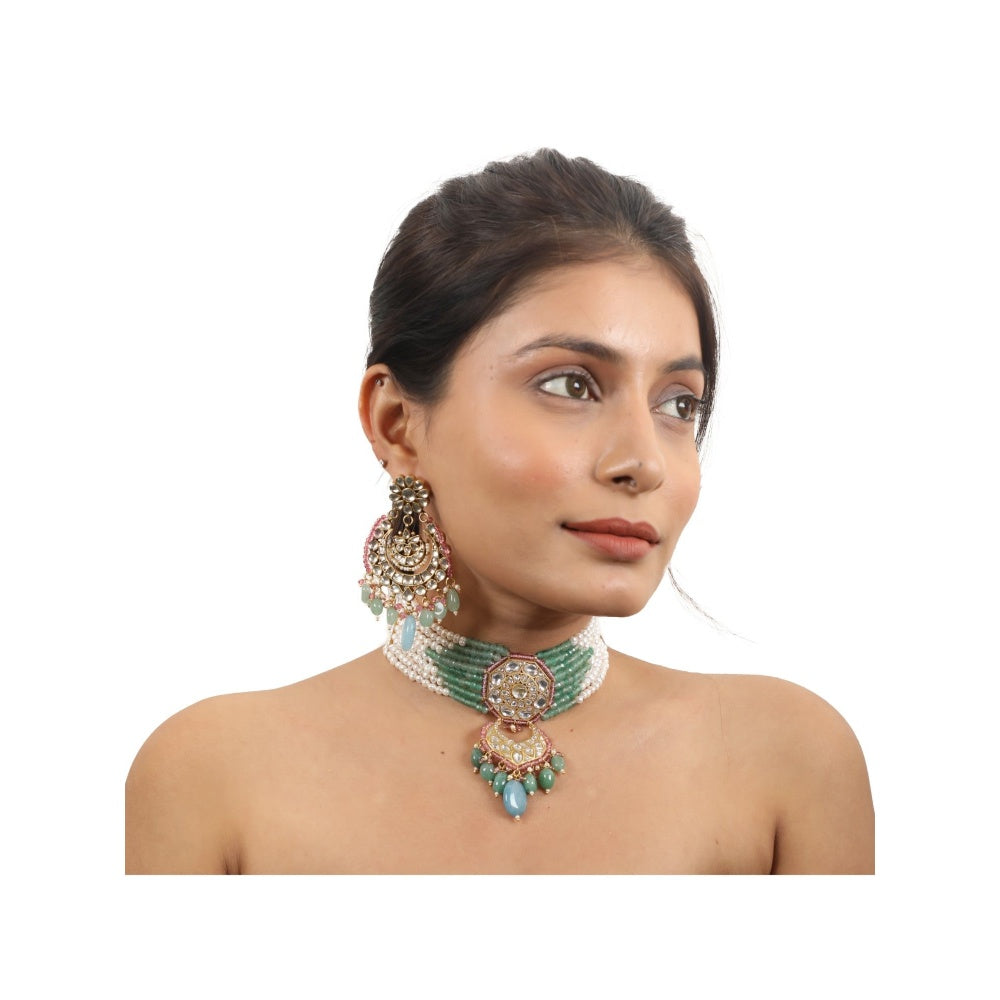 RIANA JEWELLERY Multi-Color Necklace Set