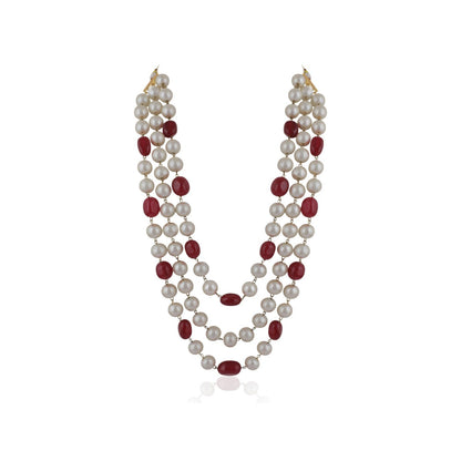 RIANA JEWELLERY Ruby Beads Maala