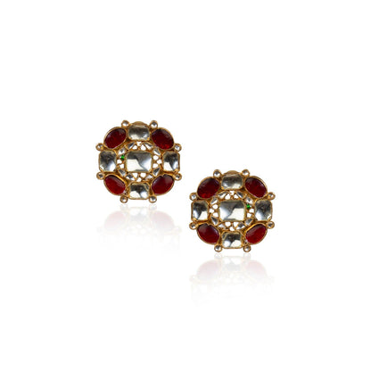 RIANA JEWELLERY Multi Emerald Necklace Set