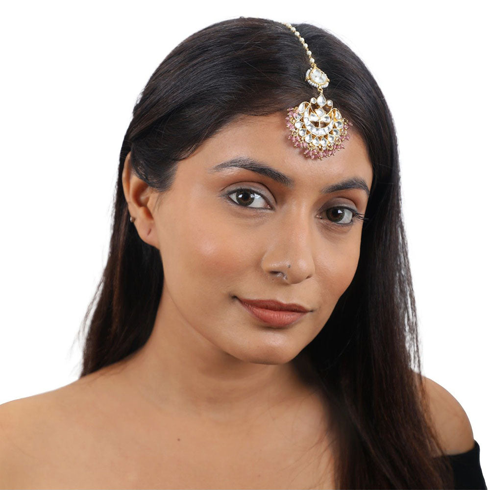 RIANA JEWELLERY Floral Maang Tikka