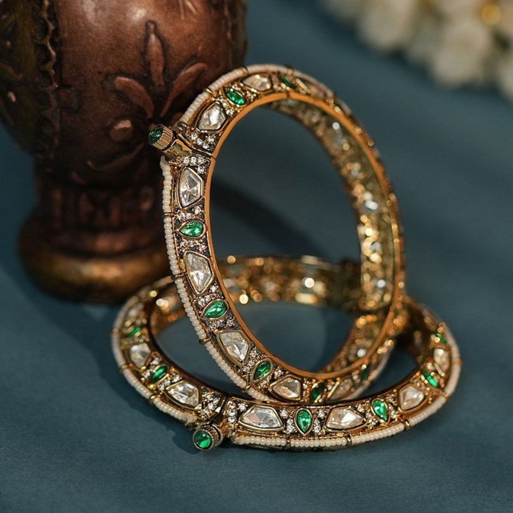RIANA JEWELLERY Women Moissanite Bangles