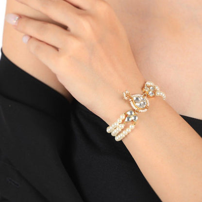 RIANA JEWELLERY White Pearl Bracelet