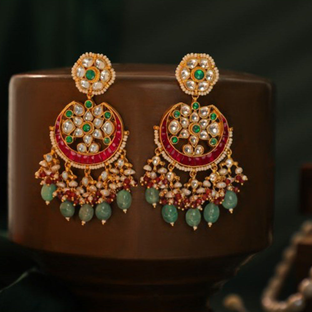 RIANA JEWELLERY Traditional Ethnic Chand Bali Earrings