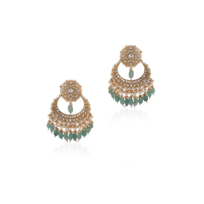 RIANA JEWELLERY Gold Plated Chandbaali