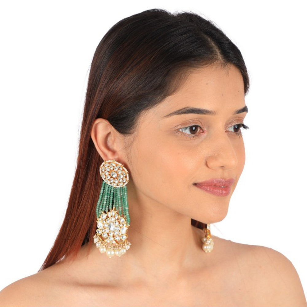 RIANA JEWELLERY Gold Tone Earrings