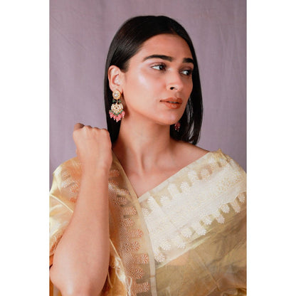 RIANA JEWELLERY Soft And Suttle Pastel Chand Bali Earrings