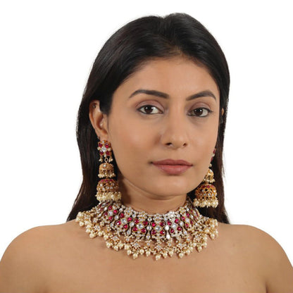 RIANA JEWELLERY Bridal Wear Necklace Set