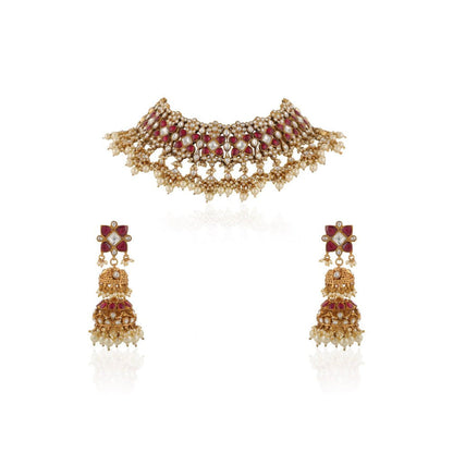 RIANA JEWELLERY Bridal Wear Necklace Set