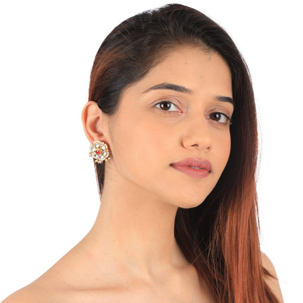 RIANA JEWELLERY White Choker With Stud