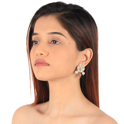 RIANA JEWELLERY Pastel Pink Choker Set