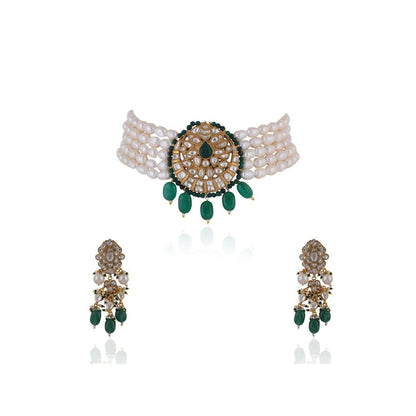 RIANA JEWELLERY Rice Pearl Pendant Set
