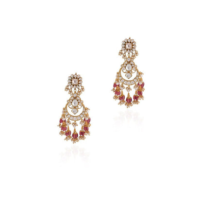 RIANA JEWELLERY Handcrafted Polki Kundan Necklace Set