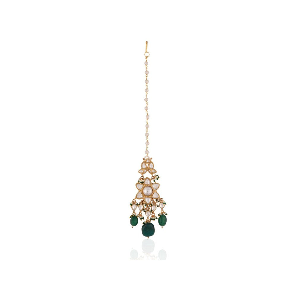 RIANA JEWELLERY Floral Design Maang Tikka