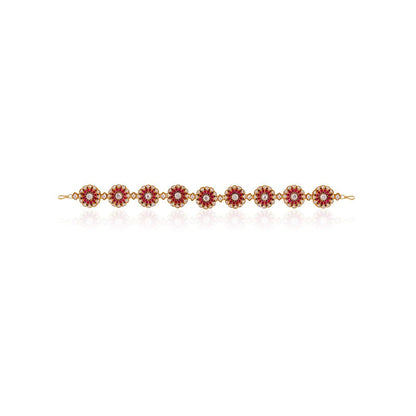 RIANA JEWELLERY South Style Temple Kundan Matha Patti