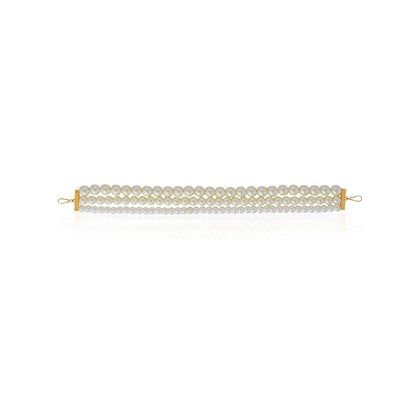RIANA JEWELLERY Statement Pearl Matha Patti For Women