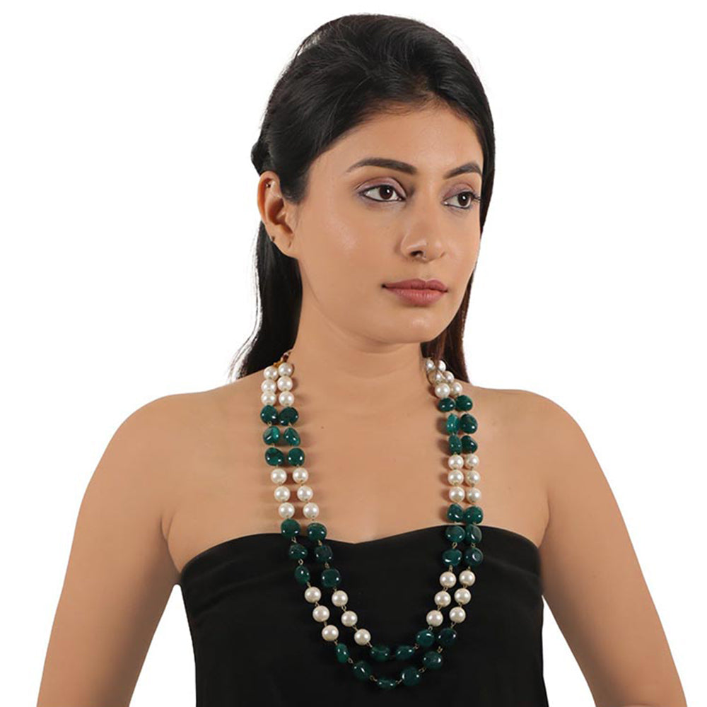 RIANA JEWELLERY White Pearl Necklace