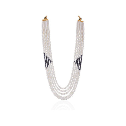 RIANA JEWELLERY Blue Saphire Beads Traditional Wear Maala For Women