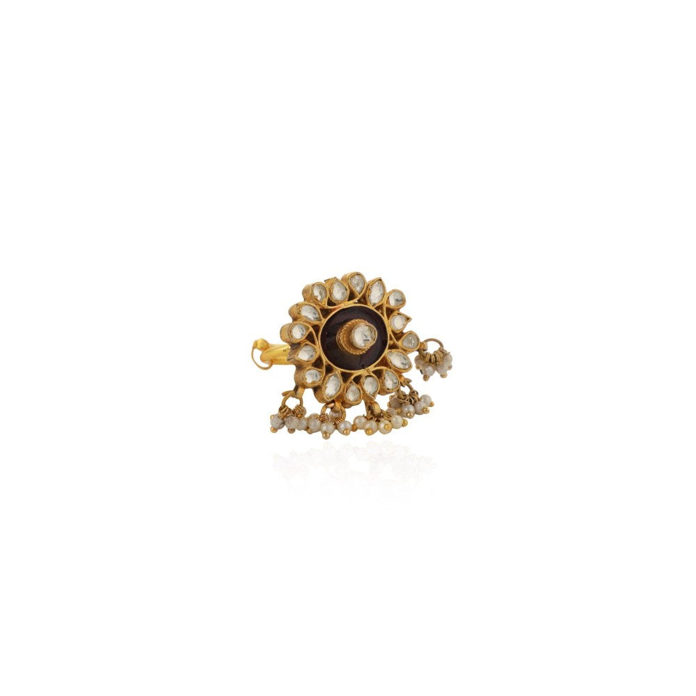 RIANA JEWELLERY Ring With Meenakri Work