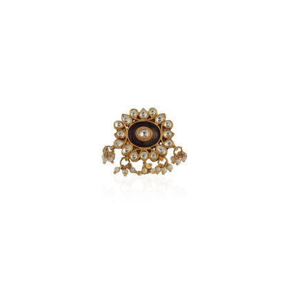 RIANA JEWELLERY Ring With Meenakri Work