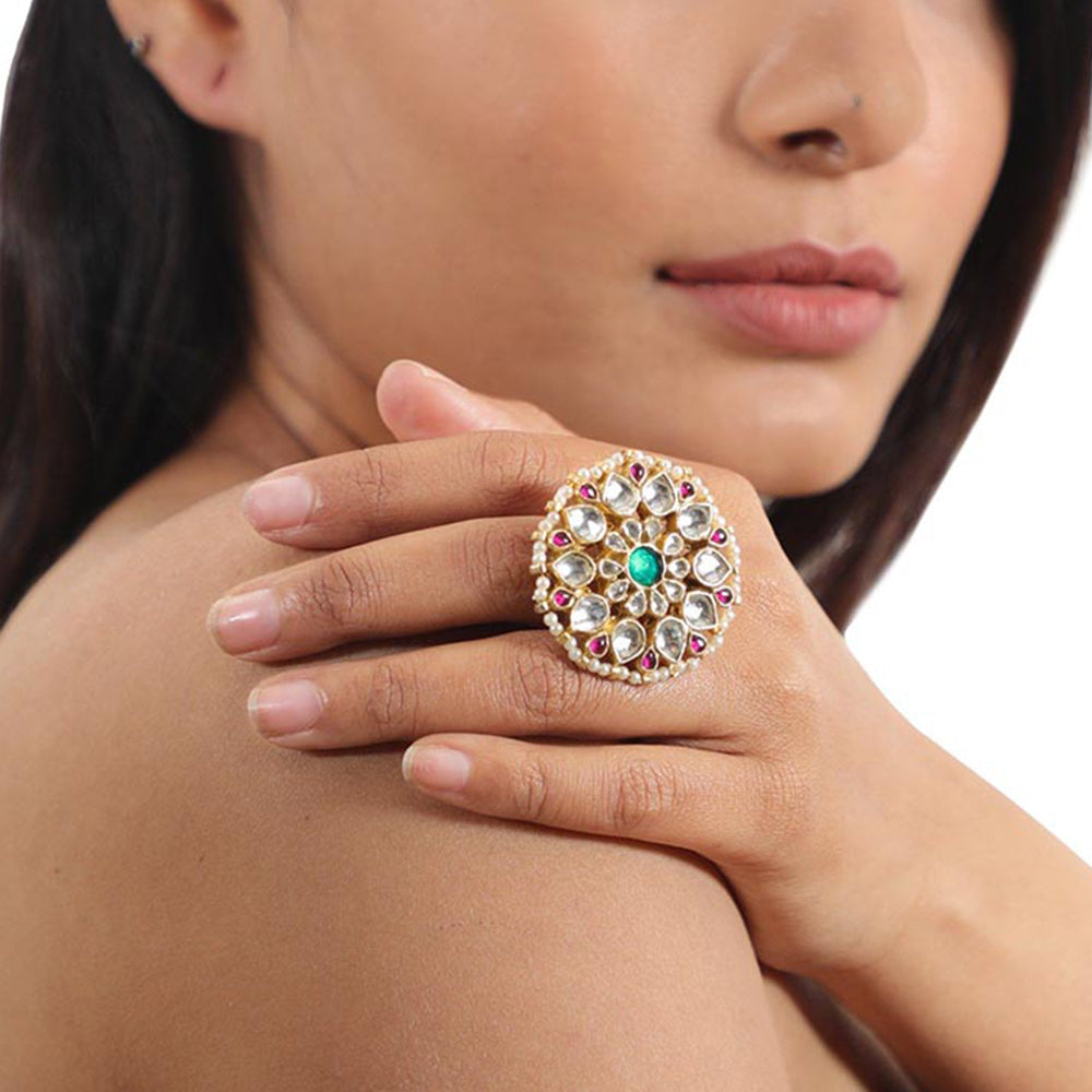 RIANA JEWELLERY Flower Design Ring