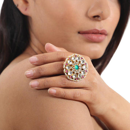 RIANA JEWELLERY Flower Design Ring