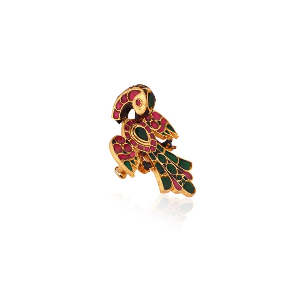 RIANA JEWELLERY Green Finger Ring
