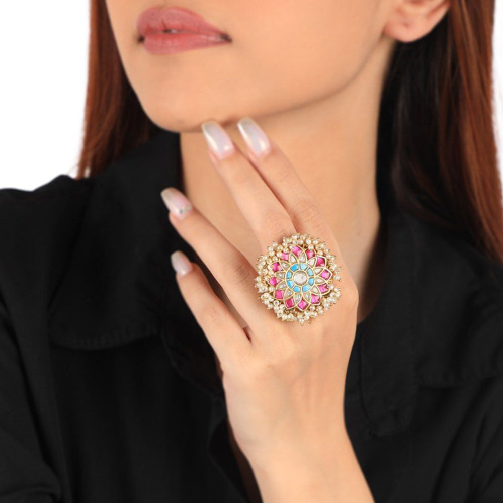 RIANA JEWELLERY Floral Design Ring